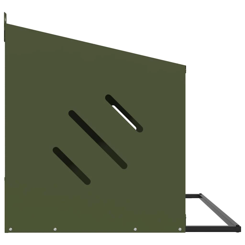 vidaXL vistu ligzdošanas kaste ar 2 nodalījumiem olīvzaļa metāla