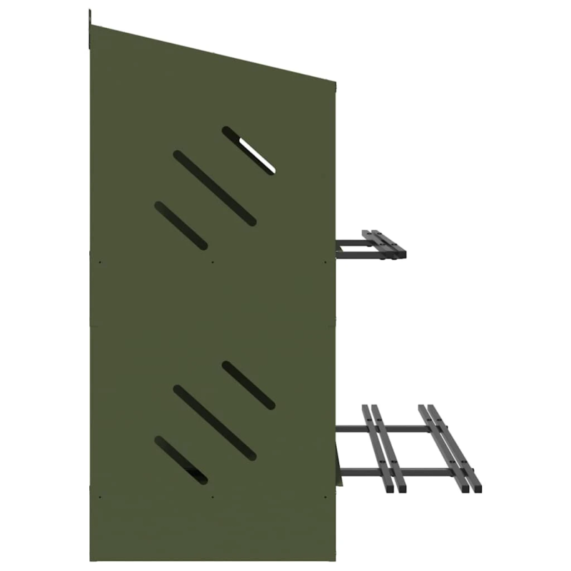 vidaXL vistu ligzdošanas kaste ar 8 nodalījumiem olīvzaļa metāla