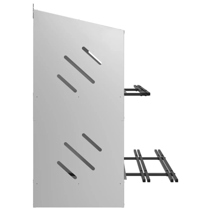 vidaXL vistu ligzdošanas kaste ar 8nodalījumiem cinkota sudraba metāla