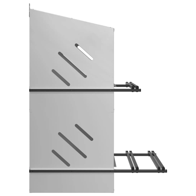 vidaXL vistu ligzdošanas kaste ar 4nodalījumiem cinkota sudraba metāla
