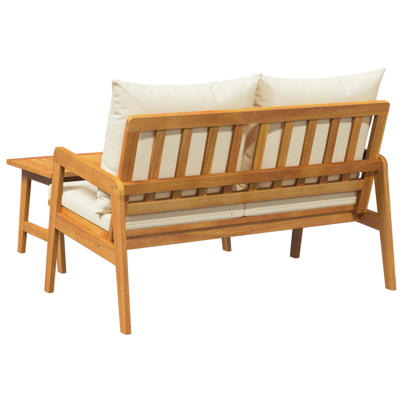 vidaXL Bistro komplekts 2 pcs Eļļa dabīgā Cietā akācijas koks