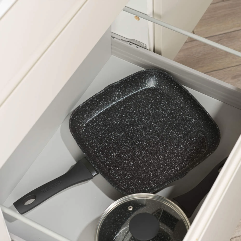 Salter BW10702BRMFOB Megastone Thermo Collar 28cm Griddle Pan