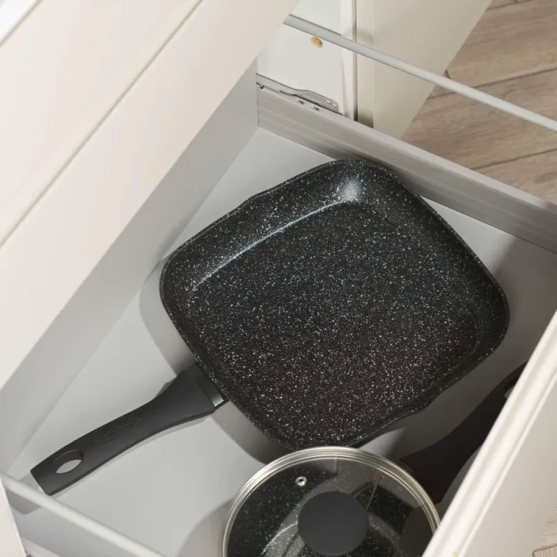 Salter BW10702BRMFOB Megastone Thermo Collar 28cm Griddle Pan