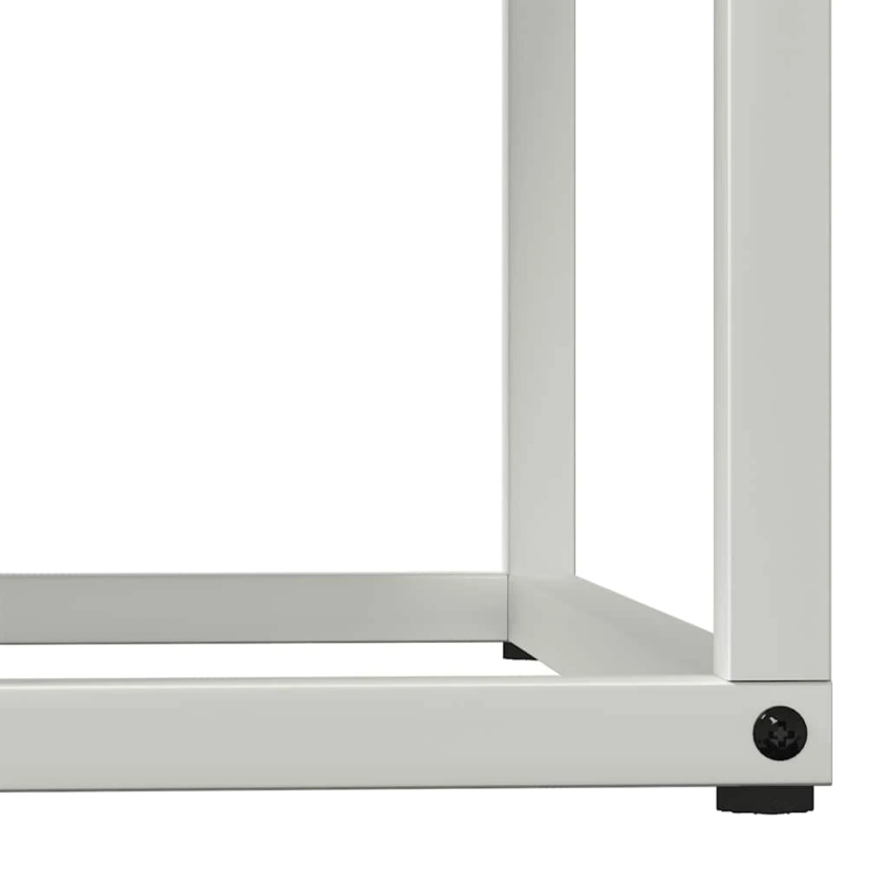 vidaXL Malkas plaukts, balta, 69,5x35x81 cm, auksti velmēts tērauds