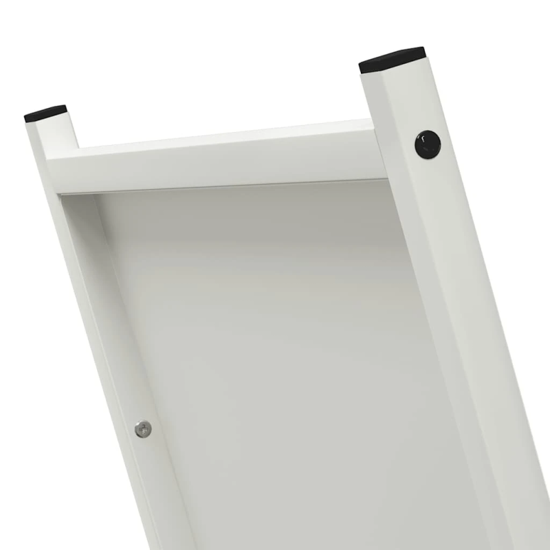 vidaXL Malkas plaukts, balta, 69,5x35x81 cm, auksti velmēts tērauds