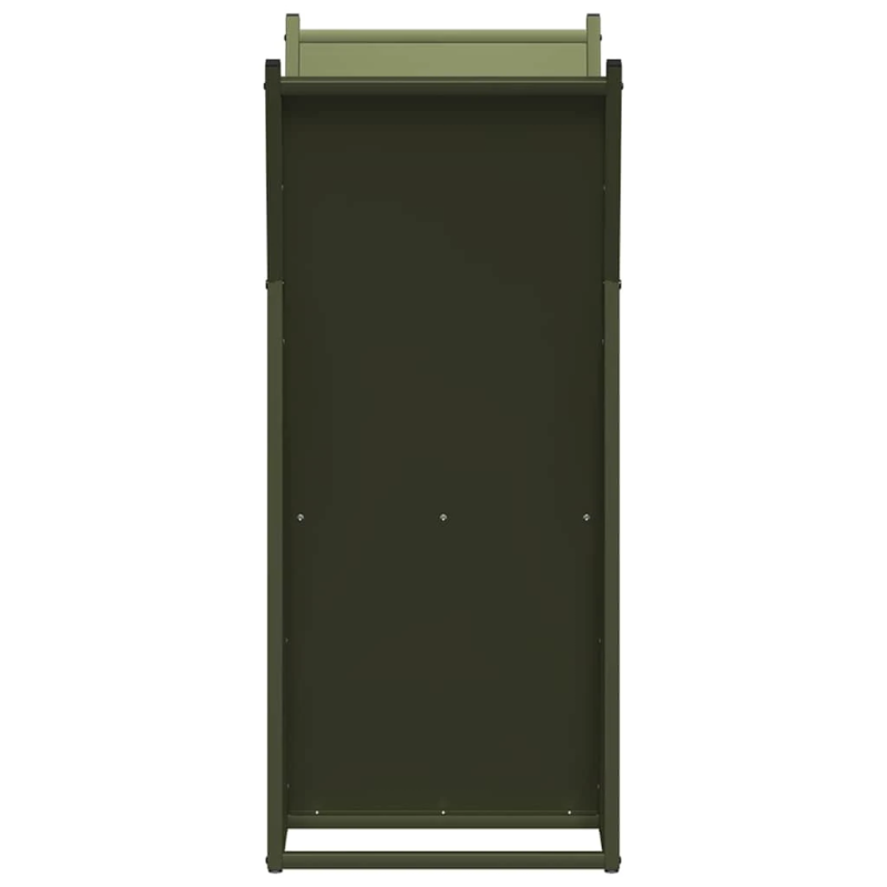 vidaXL Malkas plaukts, olīvu zaļa 69,5x35x81 cm auksti velmēts tērauds