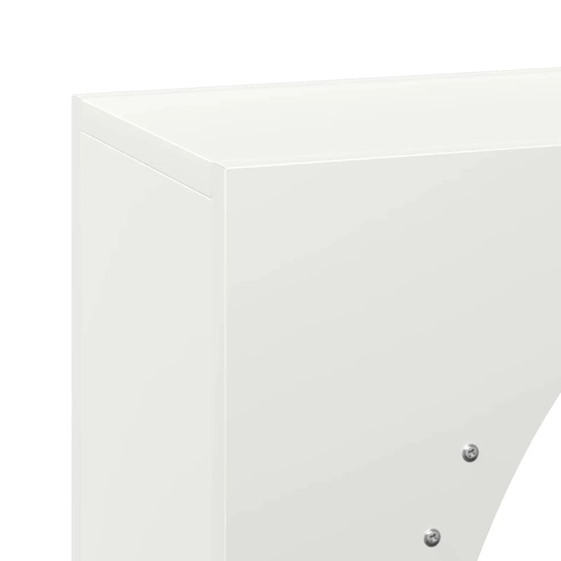 vidaXL Malkas plaukts, balta, 50x23x100 cm, auksti velmēts tērauds