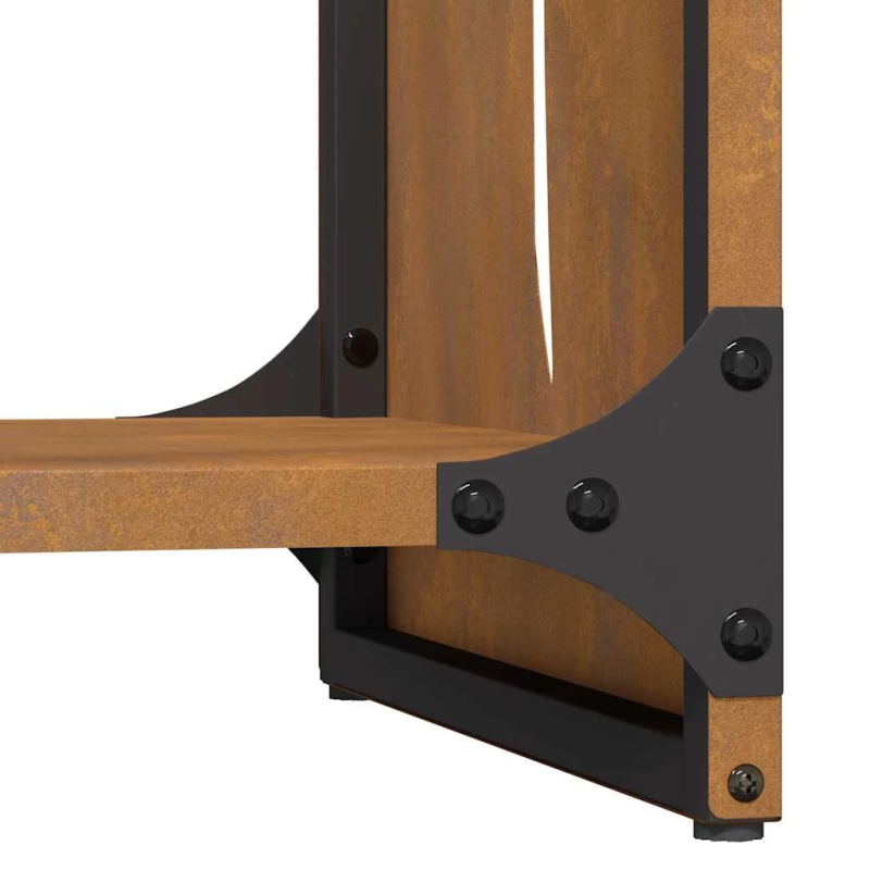 vidaXL Malkas plaukts 40x30x80 cm laikapstākļiem izturīgs tērauds