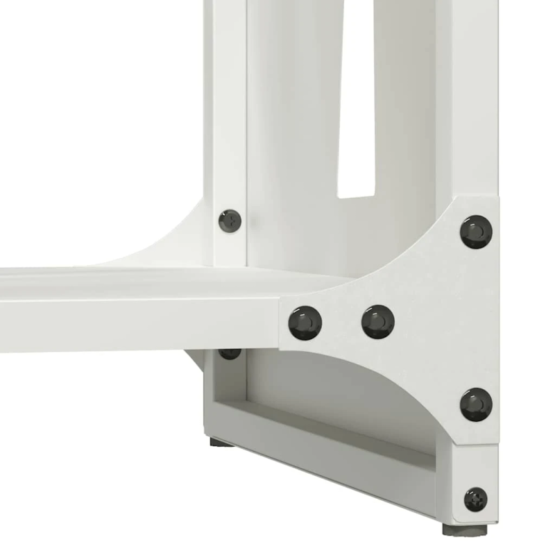 vidaXL Malkas plaukts, balta, 40x30x80 cm, auksti velmēts tērauds