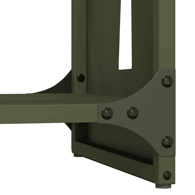 vidaXL Malkas plaukts, olīvu zaļa 40x30x80 cm auksti velmēts tērauds