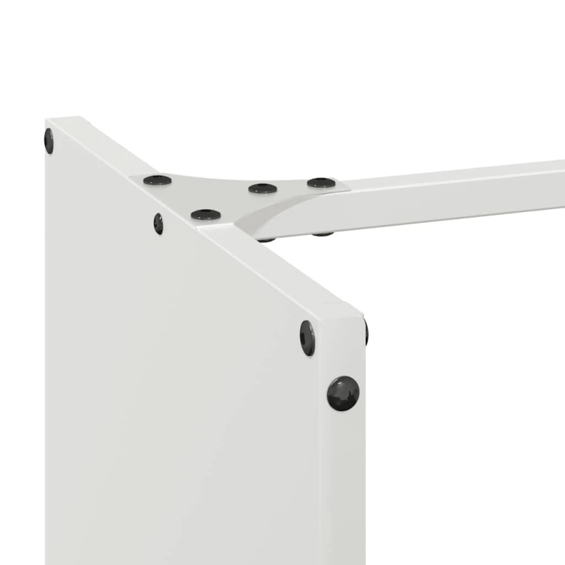 vidaXL Malkas plaukts, balta, 40x30x80 cm, auksti velmēts tērauds