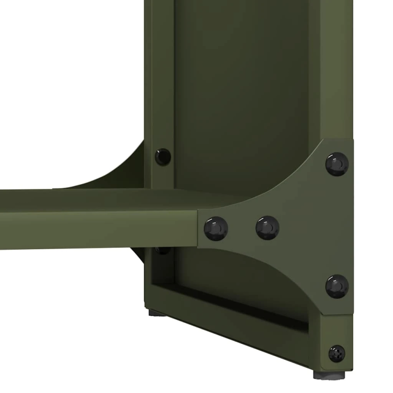 vidaXL Malkas plaukts, olīvu zaļa 40x30x80 cm auksti velmēts tērauds