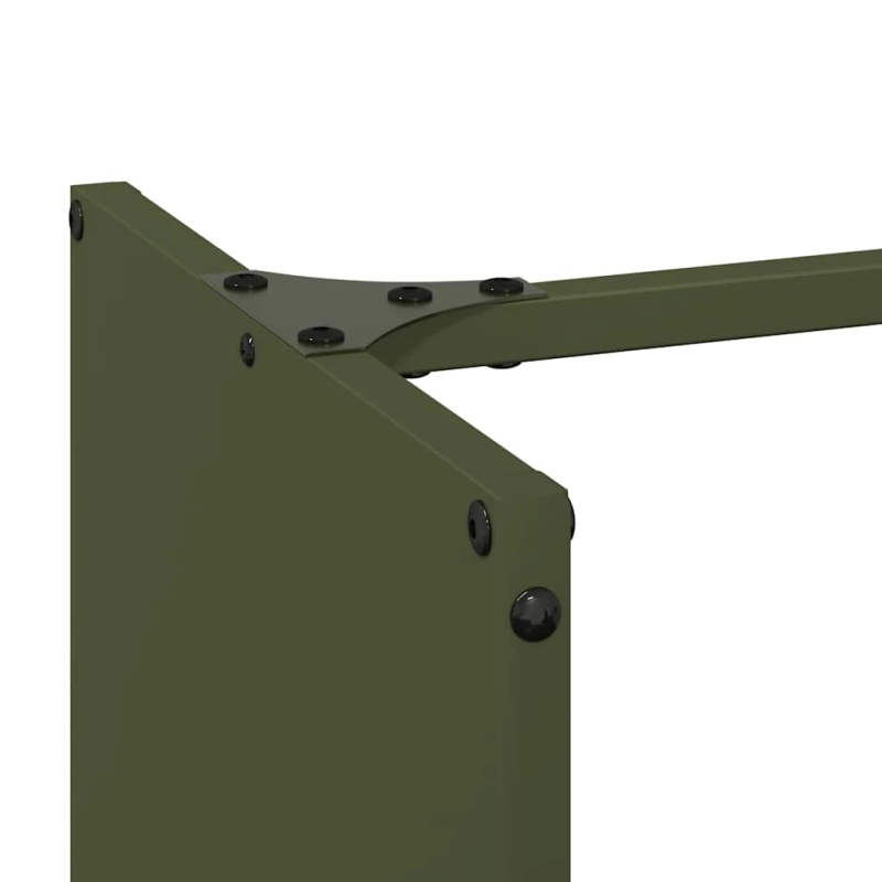 vidaXL Malkas plaukts, olīvu zaļa 40x30x80 cm auksti velmēts tērauds