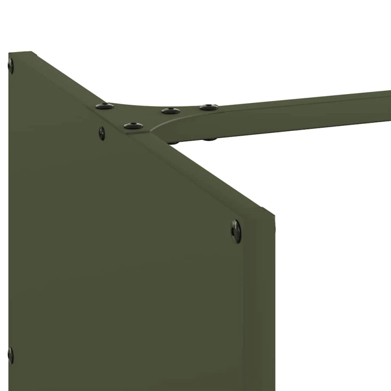 vidaXL Malkas plaukts, olīvu zaļa 40x40x40 cm auksti velmēts tērauds