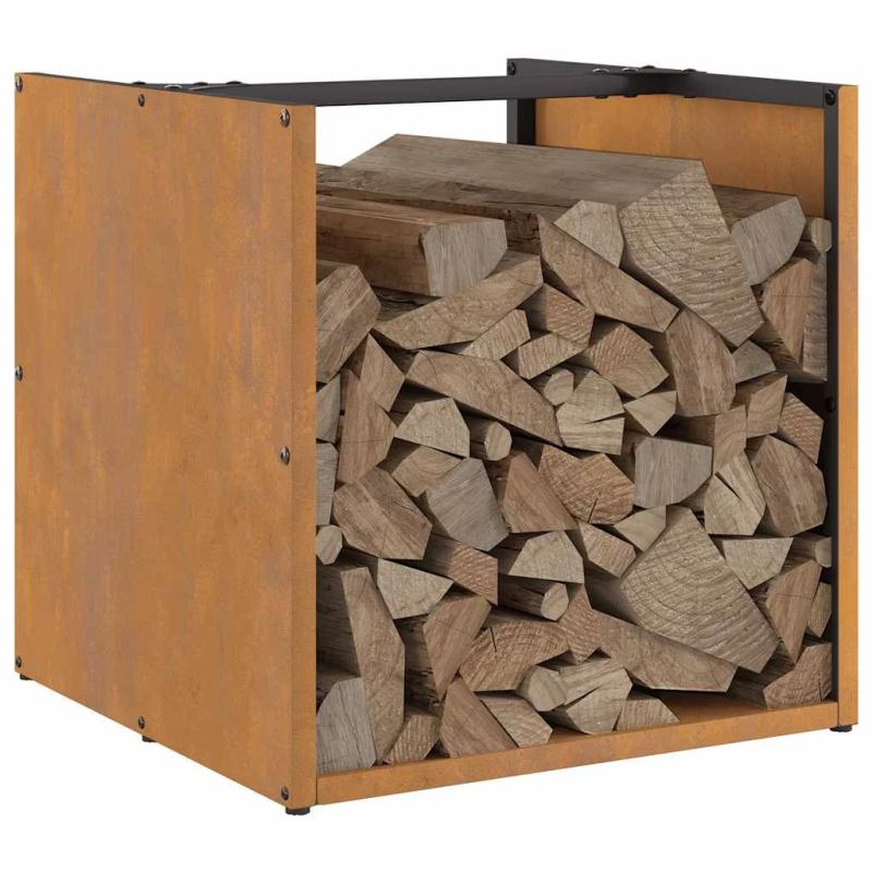 vidaXL Malkas plaukts 40x40x40 cm laikapstākļiem izturīgs tērauds