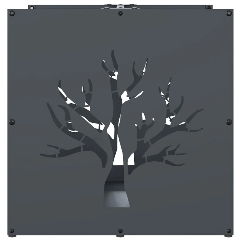 vidaXL Malkas plaukts, antracīts 40x40x40 cm, auksti velmēts tērauds