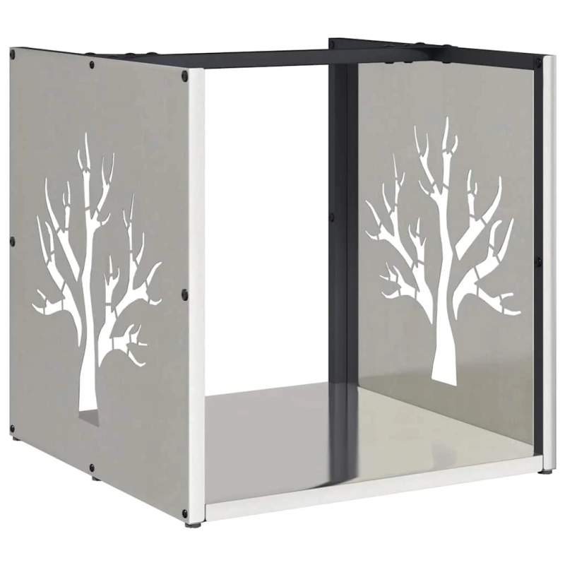 vidaXL malkas statīvs, 40x40x40 cm, nerūsējošais tērauds