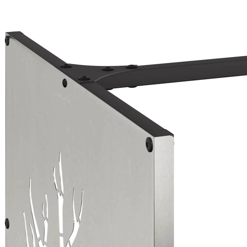 vidaXL malkas statīvs, 40x40x40 cm, nerūsējošais tērauds