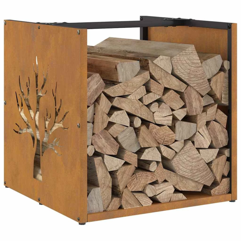 vidaXL Malkas plaukts 40x40x40 cm laikapstākļiem izturīgs tērauds