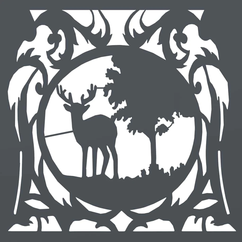 vidaXL Malkas plaukts, antracīts 40x40x40 cm, auksti velmēts tērauds