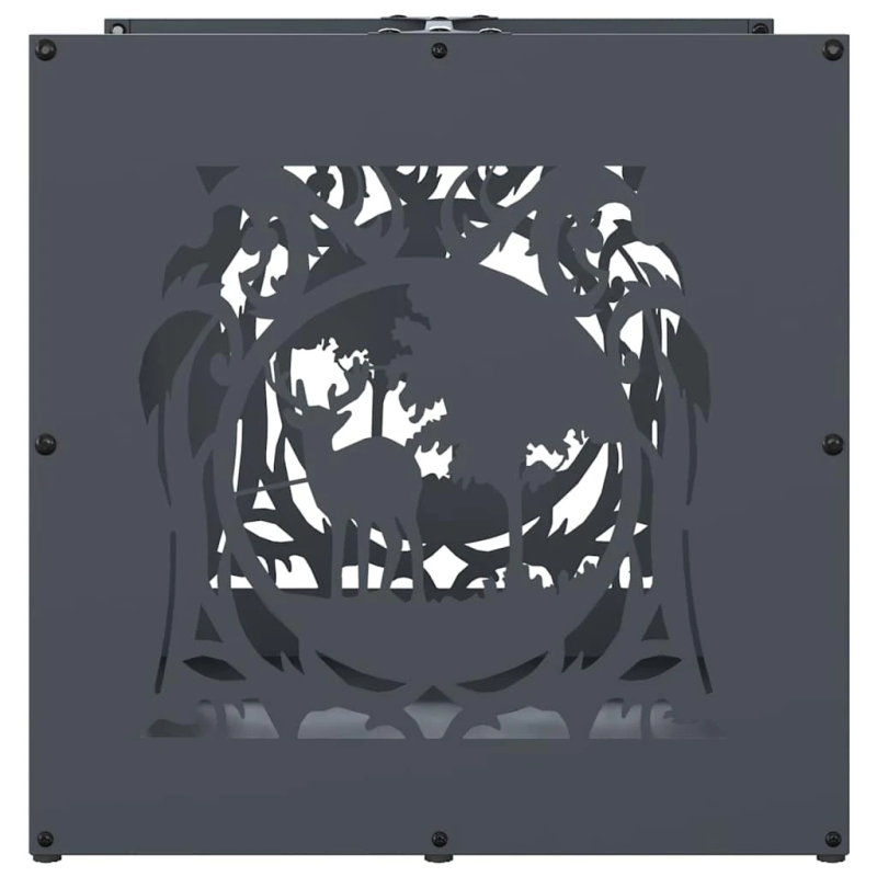 vidaXL Malkas plaukts, antracīts 40x40x40 cm, auksti velmēts tērauds