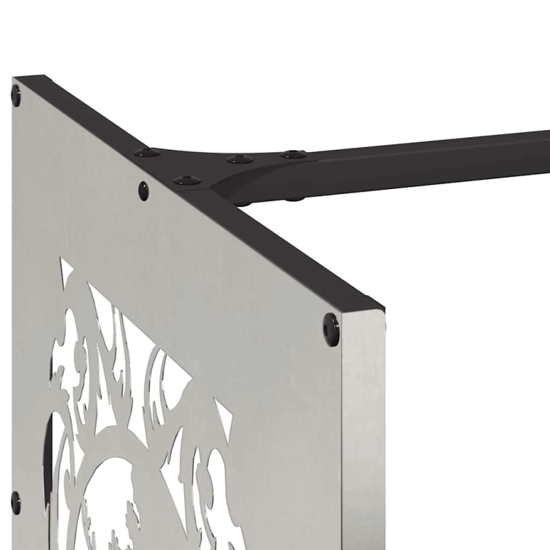 vidaXL malkas statīvs, 40x40x40 cm, nerūsējošais tērauds