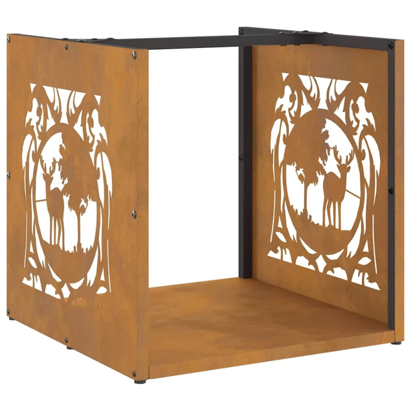 vidaXL Malkas plaukts 40x40x40 cm laikapstākļiem izturīgs tērauds