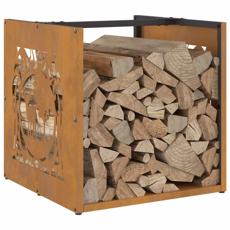 vidaXL Malkas plaukts 40x40x40 cm laikapstākļiem izturīgs tērauds