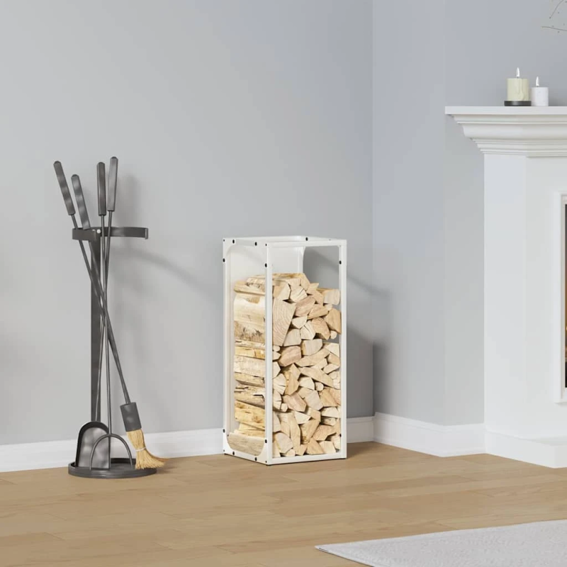 vidaXL Malkas plaukts Balts 25x25x60 cm Auksti velmēts tērauds