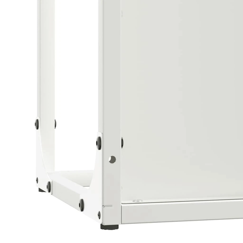 vidaXL Malkas plaukts Balts 25x25x60 cm Auksti velmēts tērauds