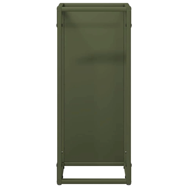 vidaXL Malkas plaukts Olive Green 25x25x60 cm Auksti velmēts tērauds