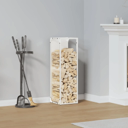 vidaXL Malkas plaukts Balts 25x25x80 cm Auksti velmēts tērauds