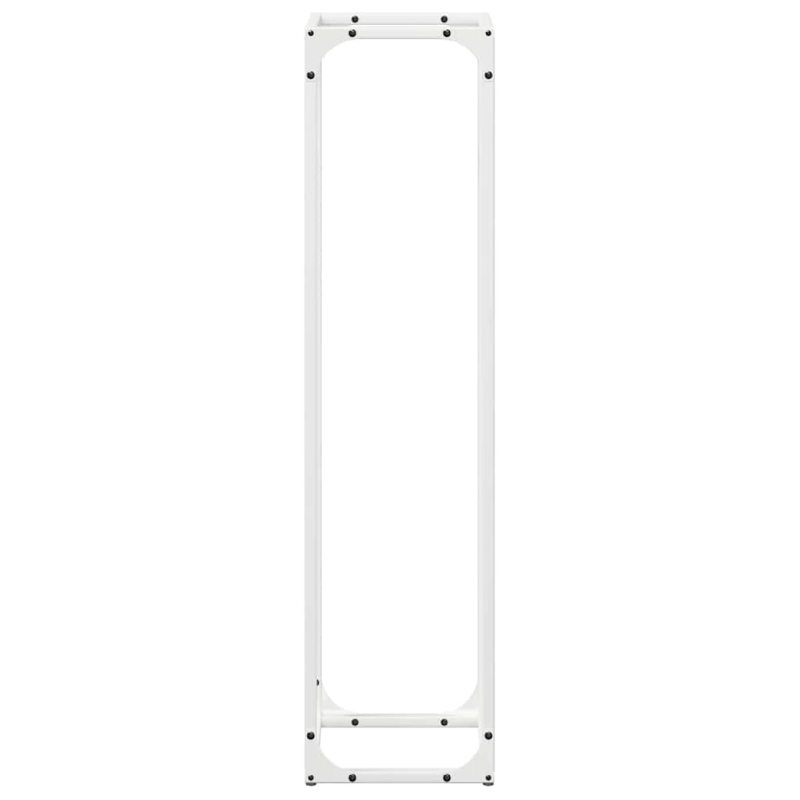 vidaXL malkas plaukts, balta, 25x25x100 cm, auksti velmēts tērauds