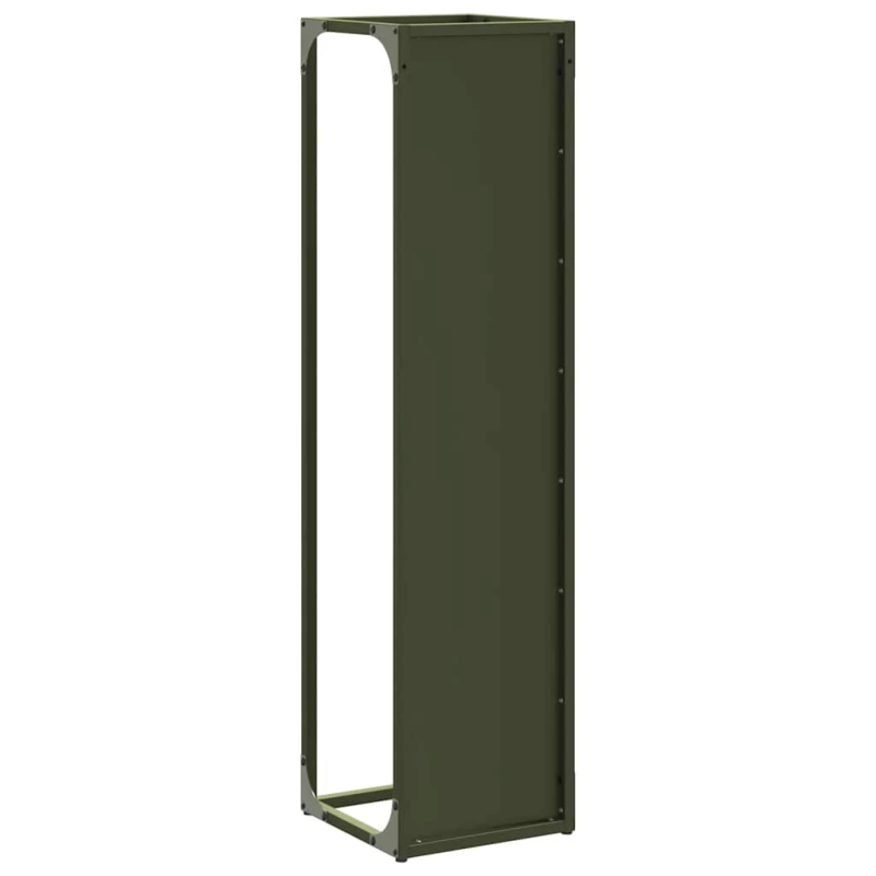 vidaXL Malkas plaukts Olive Green 25x25x60 cm Auksti velmēts tērauds