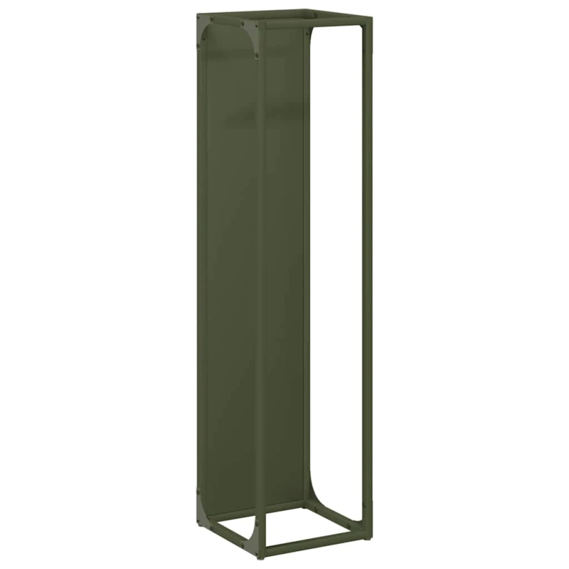 vidaXL Malkas plaukts Olive Green 25x25x60 cm Auksti velmēts tērauds