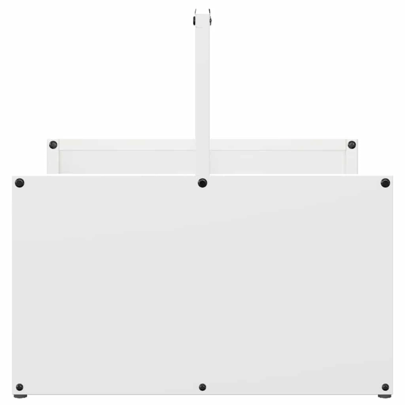 vidaXL Malkas plaukts, balta, 40x40x40 cm, auksti velmēts tērauds