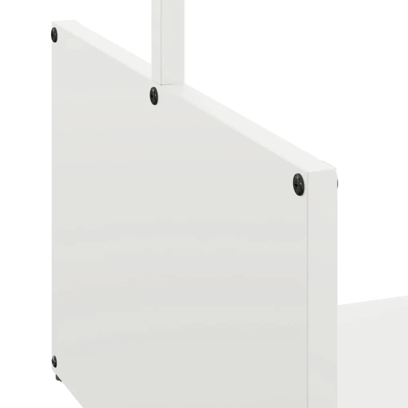 vidaXL Malkas plaukts, balta, 40x40x40 cm, auksti velmēts tērauds