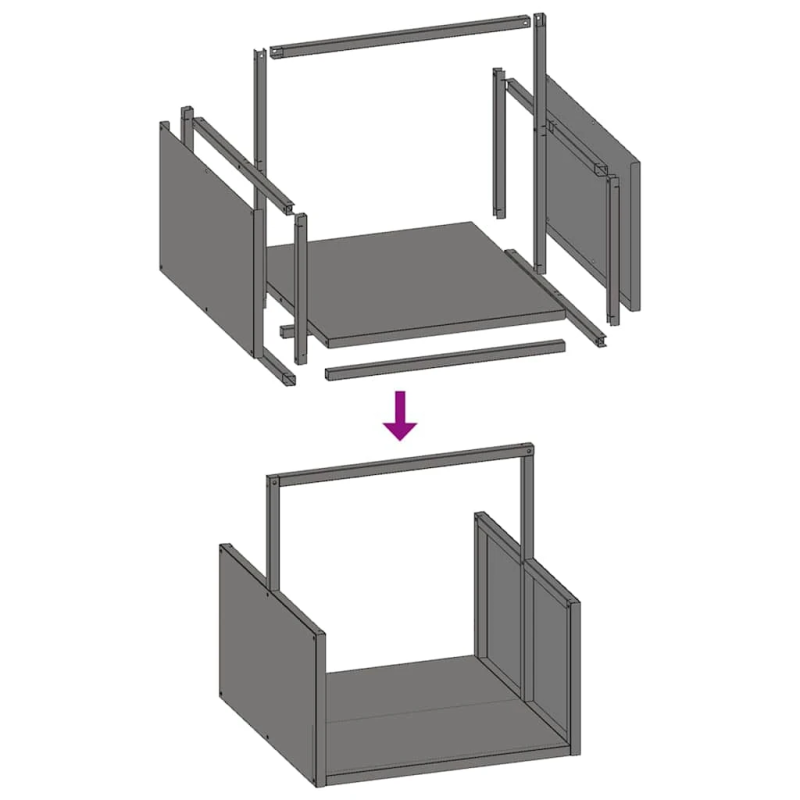 vidaXL Malkas plaukts, olīvu zaļa 40x40x40 cm auksti velmēts tērauds