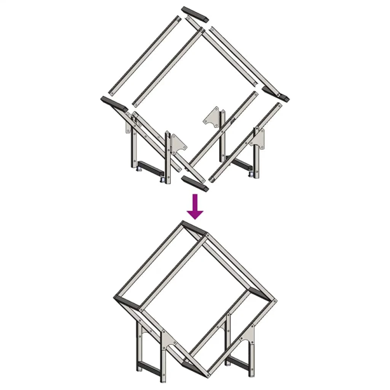 vidaXL malkas plaukts, balta, 50x25x50 cm, auksti velmēts tērauds