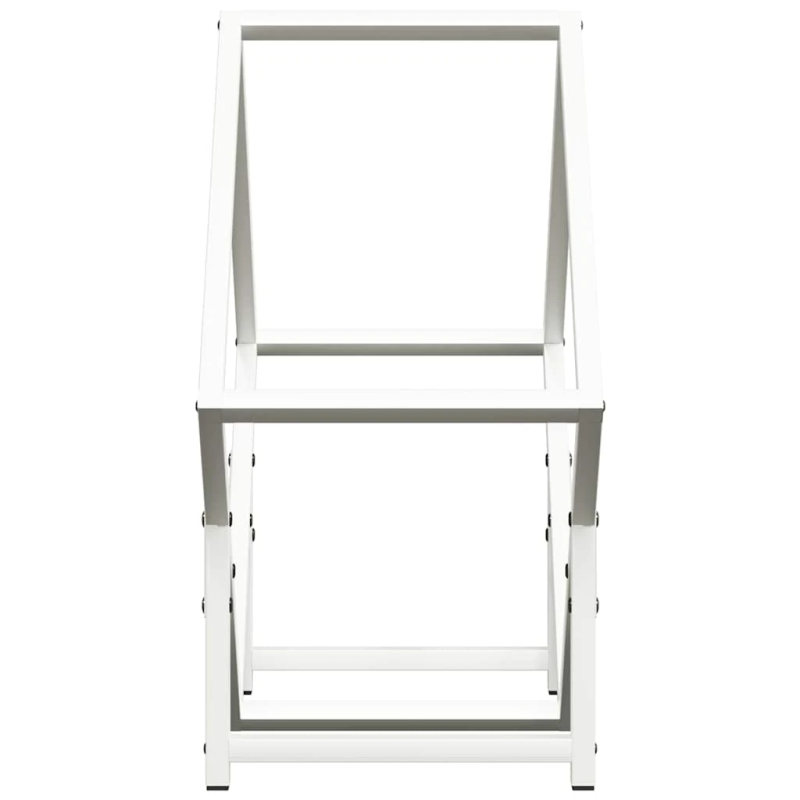 vidaXL malkas plaukts, balta, 50x25x50 cm, auksti velmēts tērauds