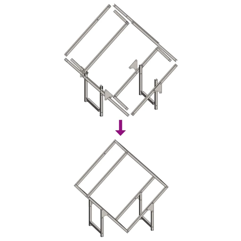 vidaXL Malkas plaukts Balts 60x25x60 cm Auksti velmēts tērauds
