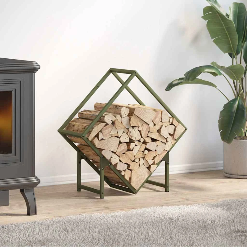 vidaXL Malkas plaukts Olive Green 60x25x60 cm Auksti velmēts tērauds