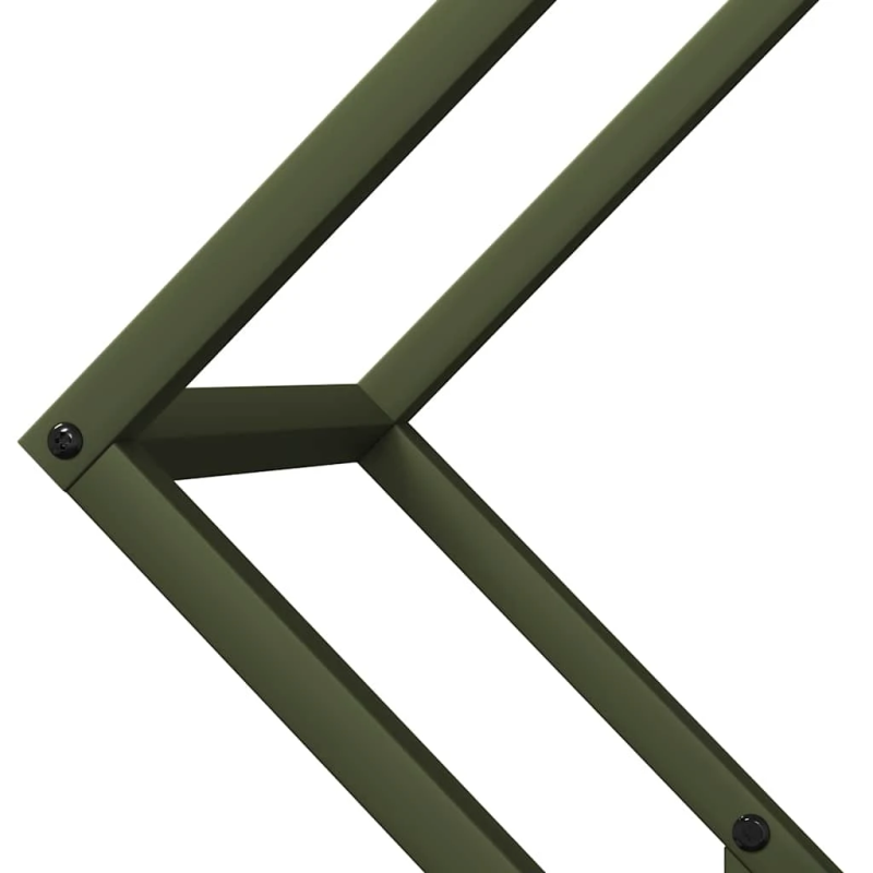 vidaXL Malkas plaukts Olive Green 60x25x60 cm Auksti velmēts tērauds
