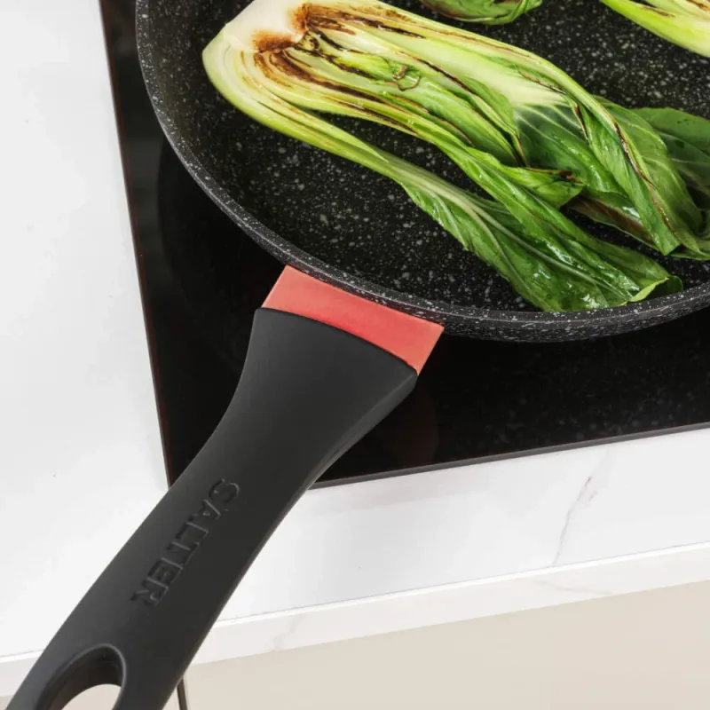 Salter BW11459BRMFOB Megastone Thermo Collar 3-Piece Frying Pan Set - 20-24-28cm