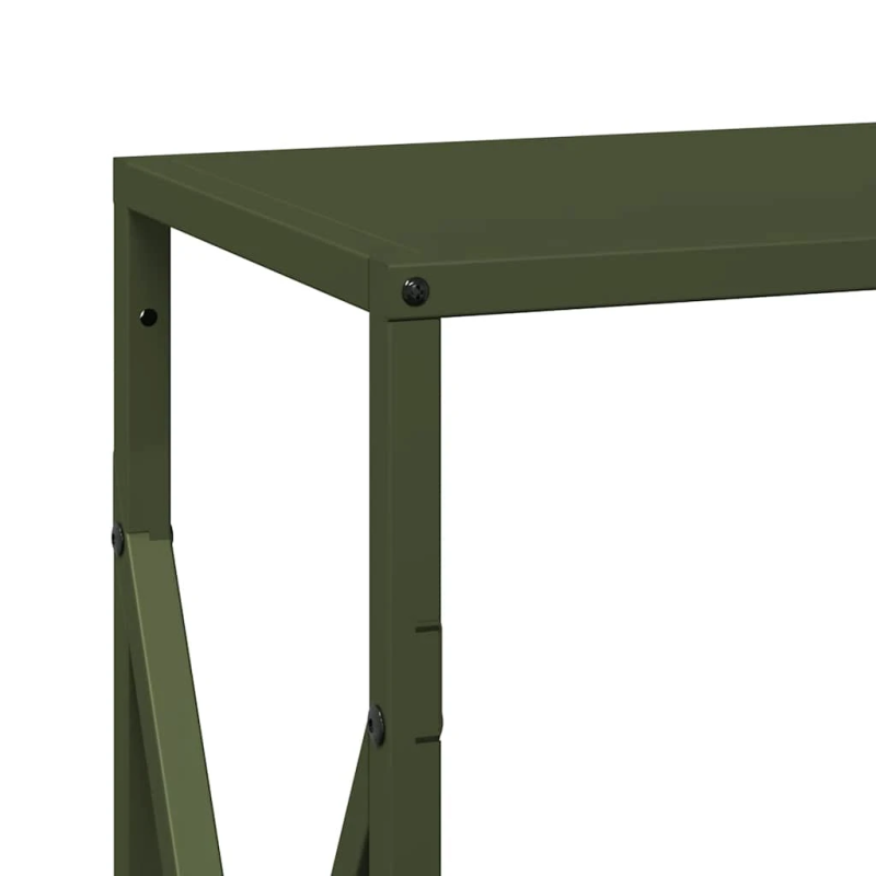 vidaXL Malkas plaukts Olive Green 34x25x70 cm Auksti velmēts tērauds