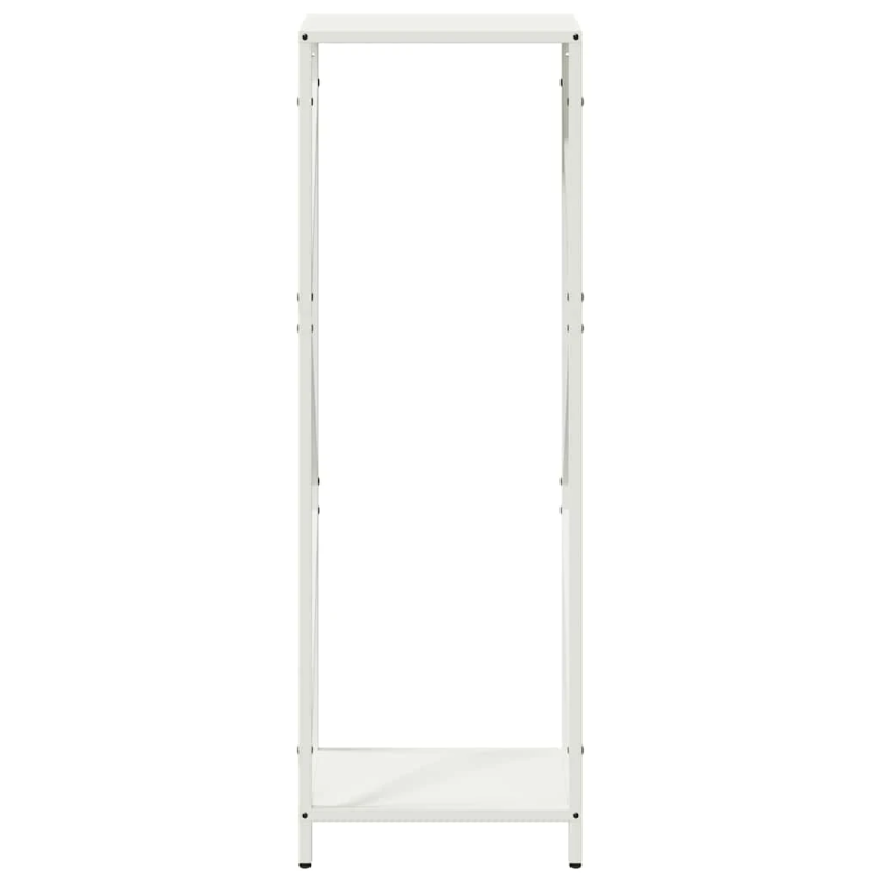 vidaXL Malkas plaukts Balts 34x25x100 cm Auksti velmēts tērauds