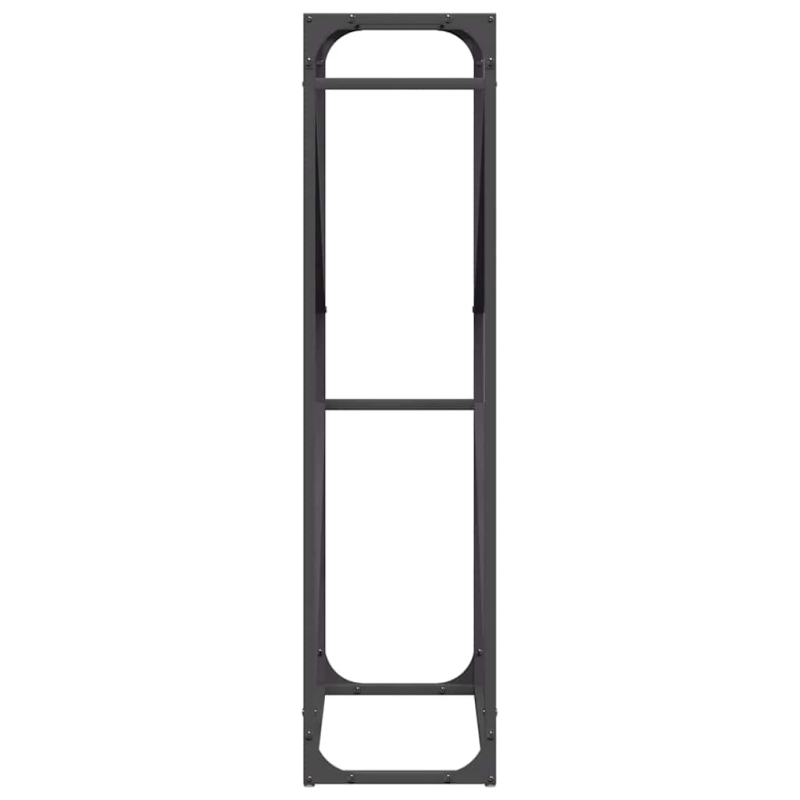 vidaXL Malkas plaukts, melns, 60x25x100 cm, auksti velmēts tērauds