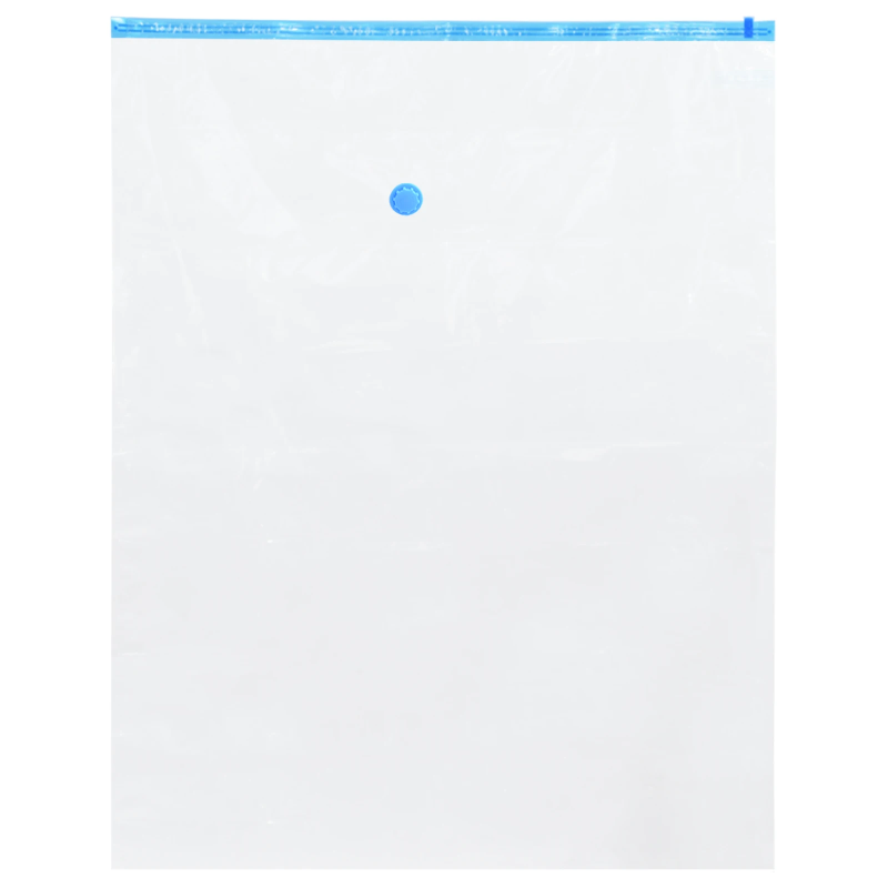 vidaXL Uzglabāšanas maisi 10 pcs Caurspīdīga un zila 100 x 80 cm