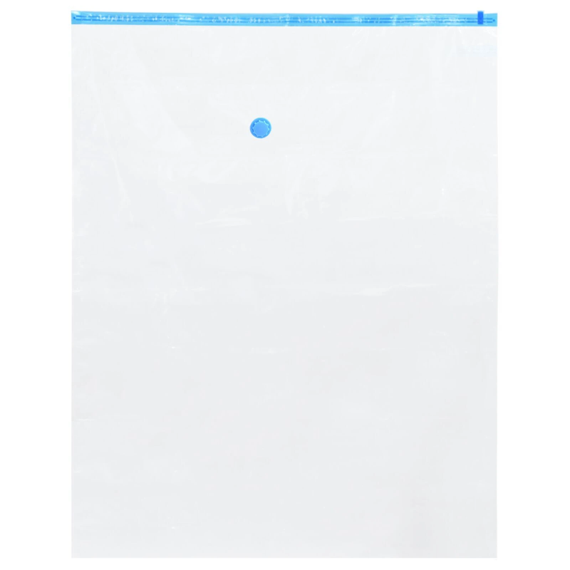 vidaXL Uzglabāšanas maisi 50 pcs Caurspīdīga un zila 100 x 80 cm