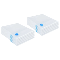 vidaXL Uzglabāšanas maisi 10 pcs Caurspīdīga un zila 130 x 100 cm